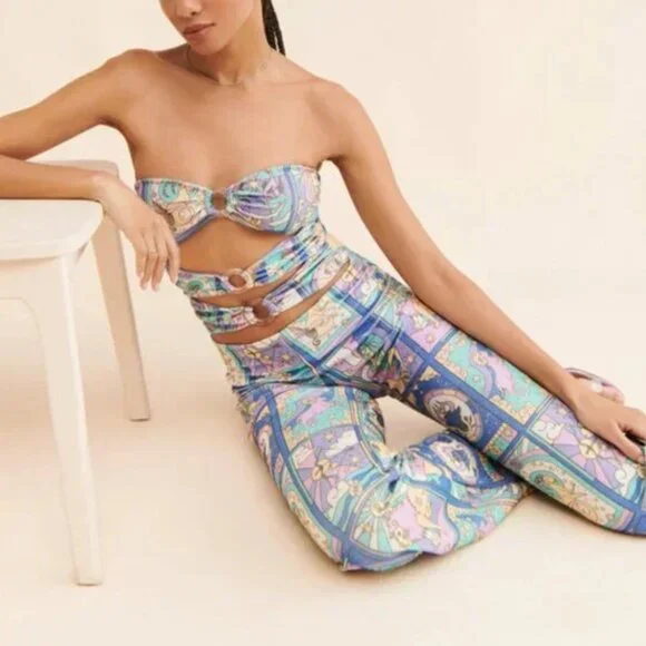 NEW Oceanus Eden Cutout Zodiac Crystal Jumpsuit - Picture 4 of 10